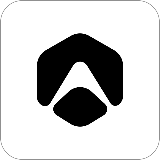 Axora black separate logo on white background