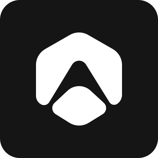 Axora white separate logo on dark background