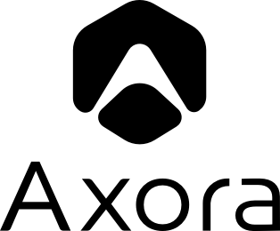 Axora stacked black logo